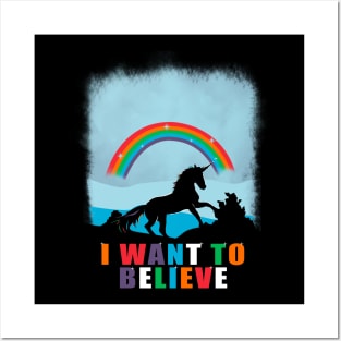 I want to believe in unicorn Posters and Art